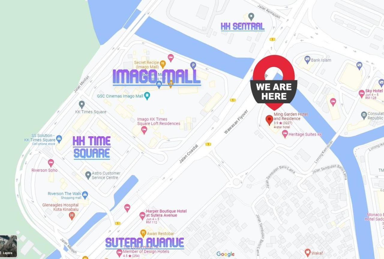 New Homestay !! Heritage Suites Near Imago Mall City Central , Free Highspeed Wifi & Netflix , Kota Kinabalu Exterior foto